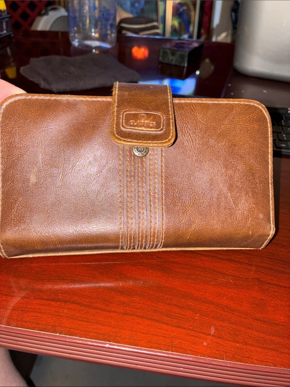 Men's Brown Leather Travel Wallet - Classic Organizer